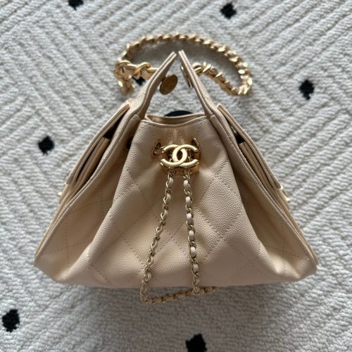 img_0b9f920c_20250915_i1757913275_7887_5_jpg Chanel 25 Hobo Bag 22cm Beige Calfskin 286181