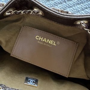 Chanel 25 Hobo Bag 22cm Bronze Calfskin 286184