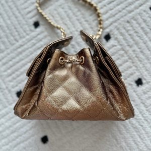 Chanel 25 Hobo Bag 22cm Bronze Calfskin 286184