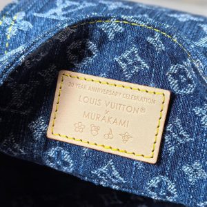 LV X TM VENICE NM Backpack Blue Cherry Denim Cowhide 256276