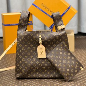 atlantis gm 34 dark brown monogram canvas