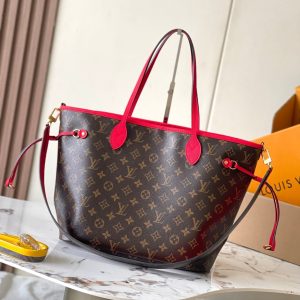 Reversible Neverfull MM 31 Inside Out Red Handle