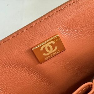 flap bag medium 25 brown lambskin gold hardware