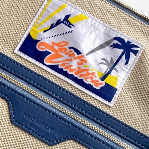 LV Vagabond Hobo 38cm Blue Cotton with 3D Damier Denim GHW