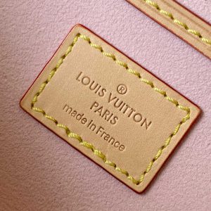 LV Montsouris PM Backpack Beige Damier Azur Pattern Canvas GHW