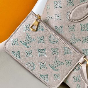 LV Blossom 20cm Bag Beige mix Green Cowhide 251989