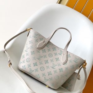 LV Blossom 20cm Bag Beige mix Green Cowhide 251989