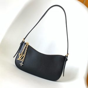 img_2d10544c_20250807_i1754503414645_6459_0_0_jpg LV M25784 Pochette LV Bloom with Charm 23cm Black Calfskin GHW