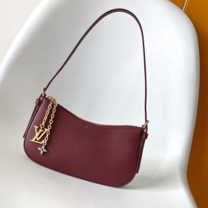 LV M25650 Pochette LV Bloom with Charm 23cm Red Calfskin GHW