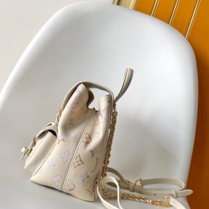 LV M15113 Backpack Monogram Embossed Cowhide Dream Cream GHW