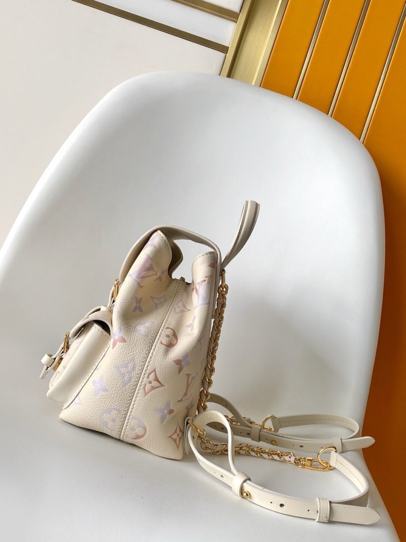 LV M15113 Backpack Monogram Embossed Cowhide Dream Cream GHW