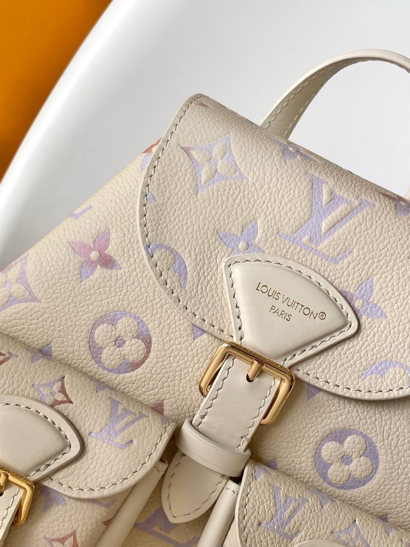 LV M15113 Backpack Monogram Embossed Cowhide Dream Cream GHW