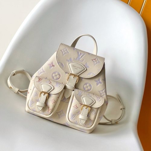 LV M15113 Backpack Monogram Embossed Cowhide Dream Cream GHW