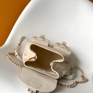 LV M15113 Backpack Monogram Embossed Cowhide Dream Cream GHW