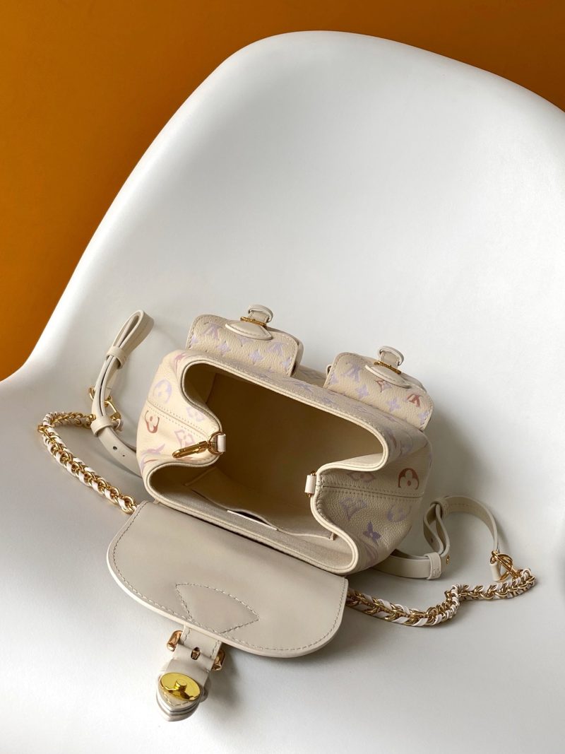 LV M15113 Backpack Monogram Embossed Cowhide Dream Cream GHW