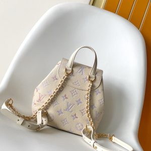 LV M15113 Backpack Monogram Embossed Cowhide Dream Cream GHW