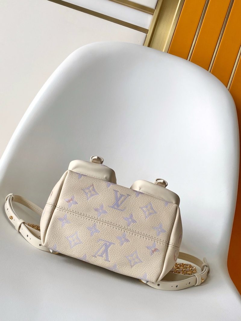 LV M15113 Backpack Monogram Embossed Cowhide Dream Cream GHW