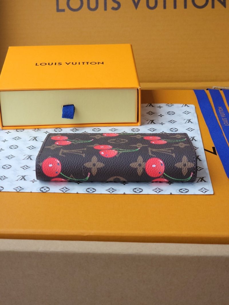 LV x TM Passport Cover Brown Monogram Canvas With Cherry Motif