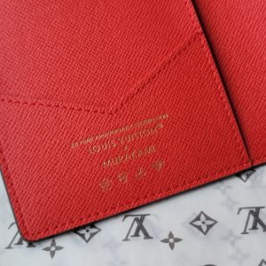 LV x TM Passport Cover Brown Monogram Canvas With Cherry Motif