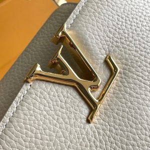 CAPUCINES MINI 21 BEIGE TAURILLON GOLD HARDWARE