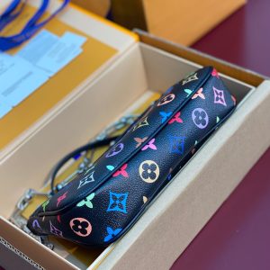 LV x TM Pochette Accessoires 22cm Black Muticolor Monogram Canvas