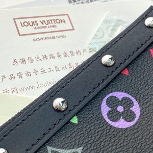 LV x TM Pochette Accessoires 22cm Black Muticolor Monogram Canvas