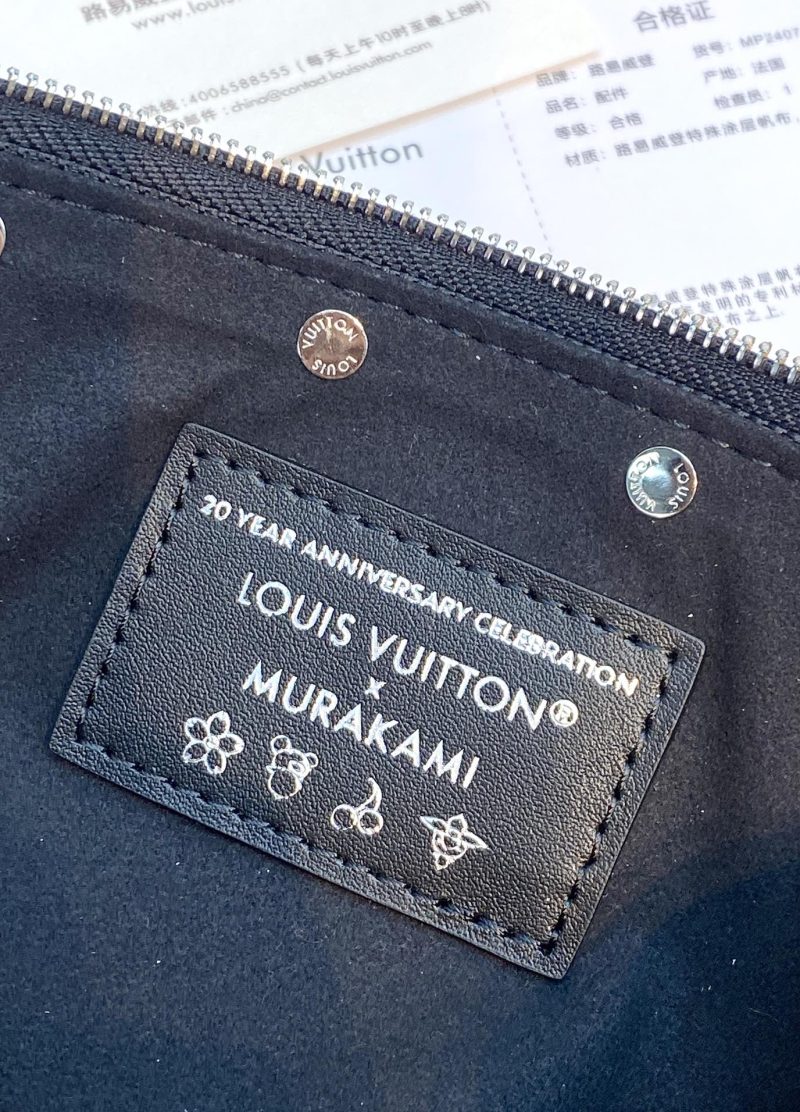 LV x TM Pochette Accessoires 22cm Black Muticolor Monogram Canvas