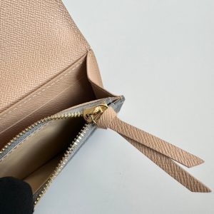 LV 24 Rosalie Coin Purse Trianon Gray Canvas GHW 221287