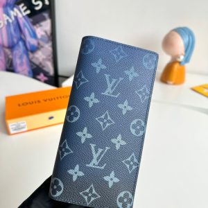 LV Brazza Navy Blue Monogram Gradient Canvas 221312