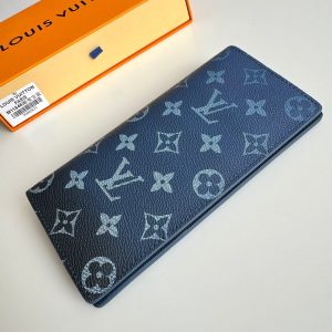 LV Brazza Navy Blue Monogram Gradient Canvas 221312