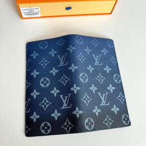 LV Brazza Navy Blue Monogram Gradient Canvas 221312
