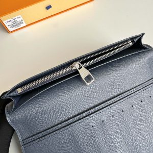 LV Brazza Navy Blue Monogram Gradient Canvas 221312