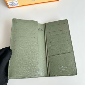 LV Brazza Wallet Green Monogram Gradient Canvas 221315