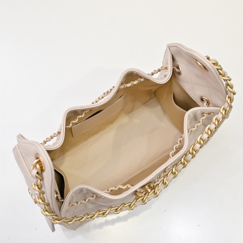 CC 25C Hobo Bags 30cm Nude Grained Calfskin