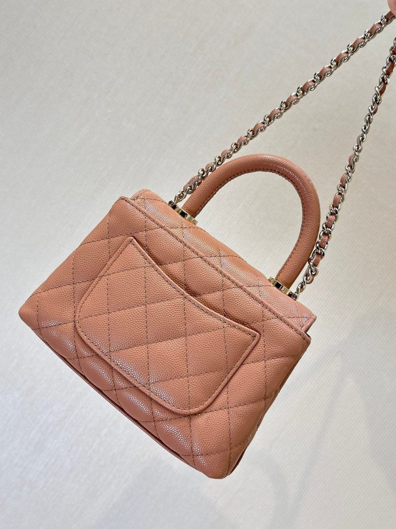 img_4072b1f8_20241111_i1731311272_4747_2_jpg CC 24K Coco Handle Nano 14.5cm Begie Grained Calfskin Gold Hardware