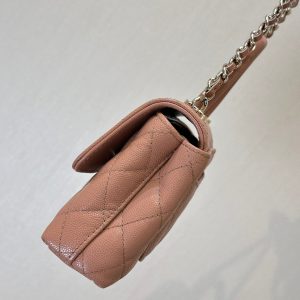 img_4072b1f8_20241111_i1731311272_6188_1_jpg CC 24K Coco Handle Nano 14.5cm Begie Grained Calfskin Gold Hardware