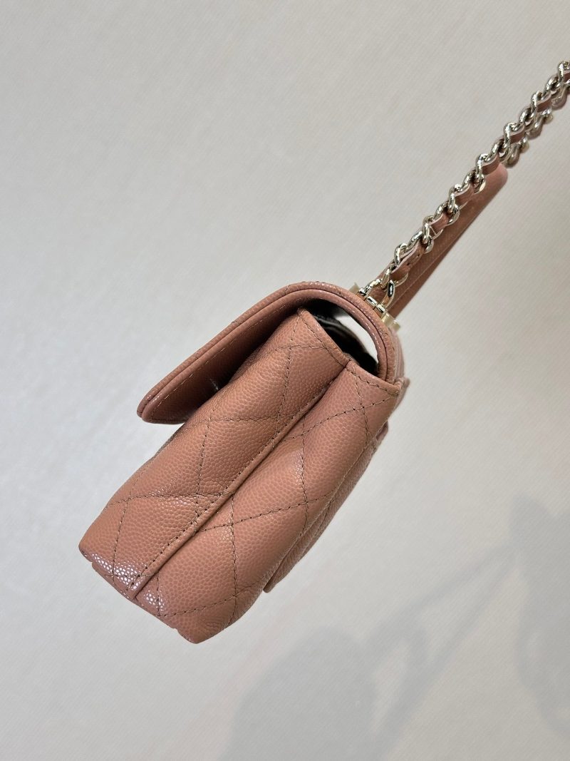 img_4072b1f8_20241111_i1731311272_6188_1_jpg CC 24K Coco Handle Nano 14.5cm Begie Grained Calfskin Gold Hardware