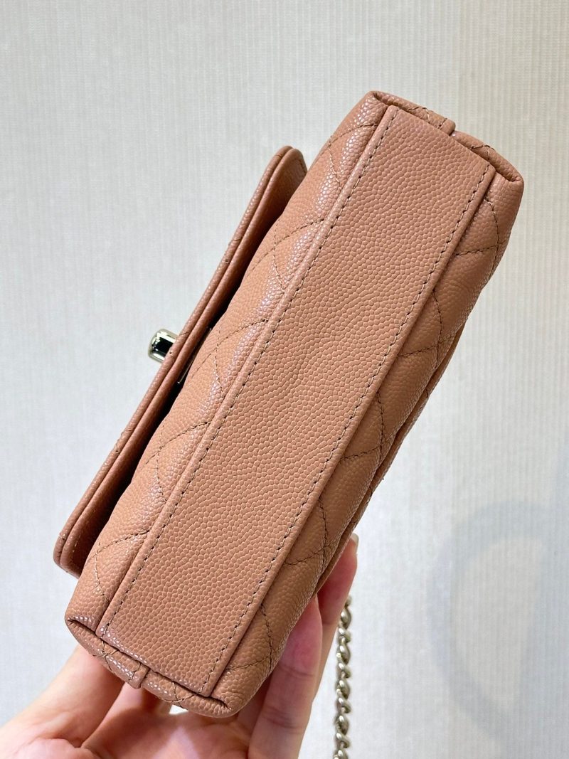 img_4072b1f8_20241111_i1731311273_7998_6_jpg CC 24K Coco Handle Nano 14.5cm Begie Grained Calfskin Gold Hardware