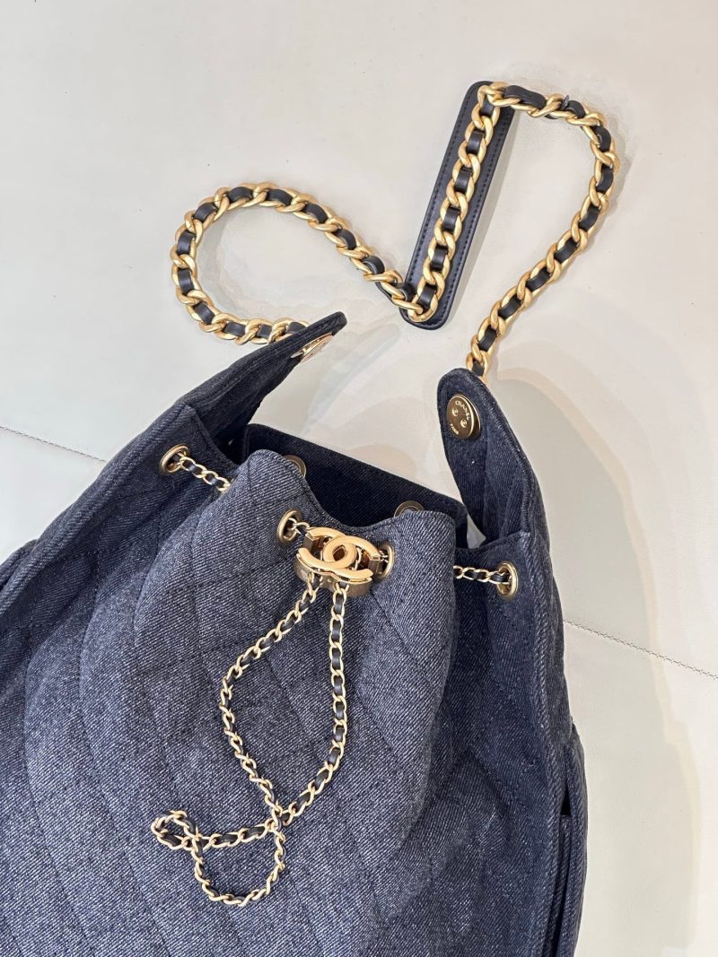 CC 25C Hobo Bags 40cm Dark Blue Denim