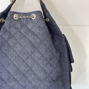 CC 25C Hobo Bags 40cm Dark Blue Denim
