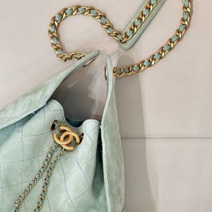 img_4072b1f8_20250325_i1742901731964_1537_0_7_jpg CC 25C Hobo Bags 40cm Light Green Suede