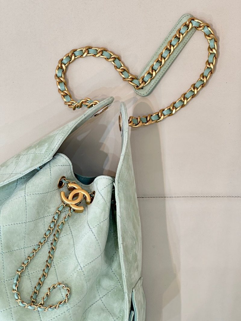 img_4072b1f8_20250325_i1742901731964_1537_0_7_jpg CC 25C Hobo Bags 40cm Light Green Suede