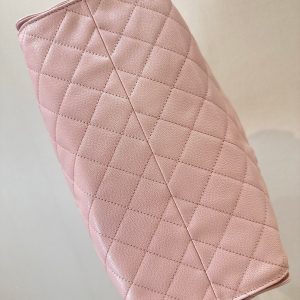 CC 25C Hobo Bags 40cm Pink Grained Calfskin