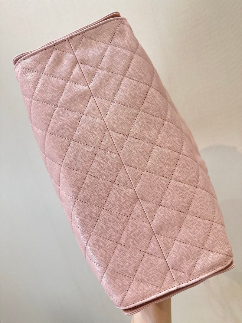 CC 25C Hobo Bags 40cm Pink Grained Calfskin