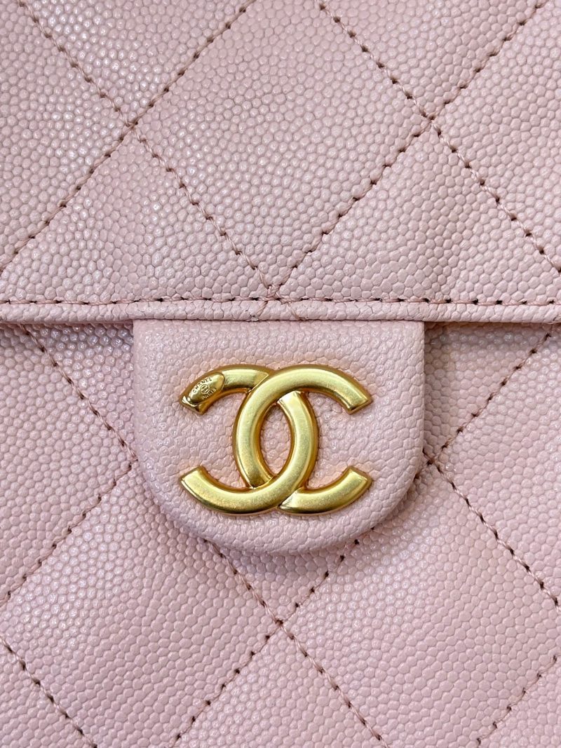 CC 25C Hobo Bags 40cm Pink Grained Calfskin