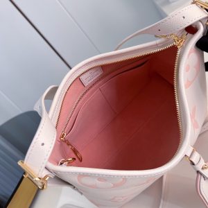 CARRYALL PM 29 LIGHT PINK MONOGRAM GRAINED COWHIDE LEATHER