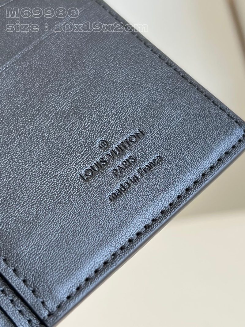 BRAZZA WALLET AEROGRAM 19CM BLACK CALFSKIN