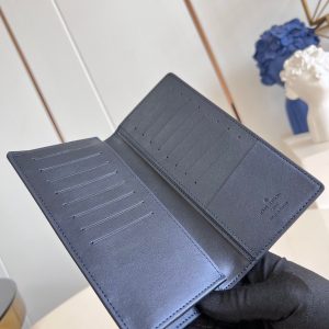 BRAZZA WALLET AEROGRAM 19CM BLUE CALFSKIN