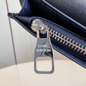 BRAZZA WALLET AEROGRAM 19CM BLUE CALFSKIN