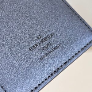 BRAZZA WALLET 19CM BLACK CALFSKIN